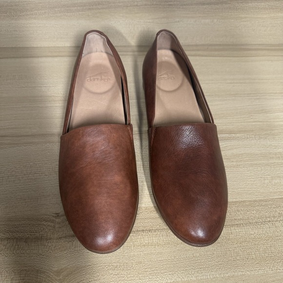 Dansko Larisa Leather Slip-on Flats Women's Size 39 Saddle Comfort Arch Support - Picture 3 of 9